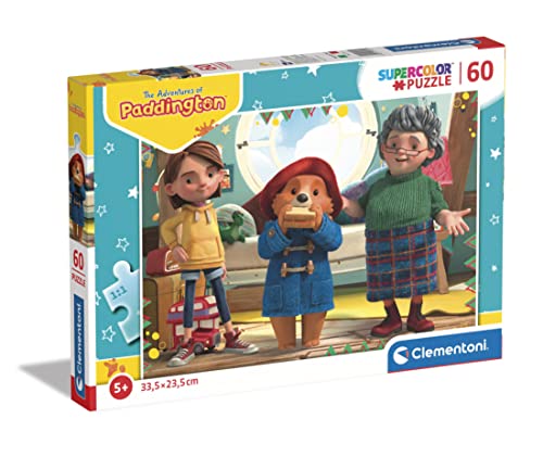 Clementoni 26113 Supercolor Paddington 60 Teile-Puzzle Für Kinder Ab 5 Jahren, Made In Italy, Mehrfarbig, Medium von Clementoni