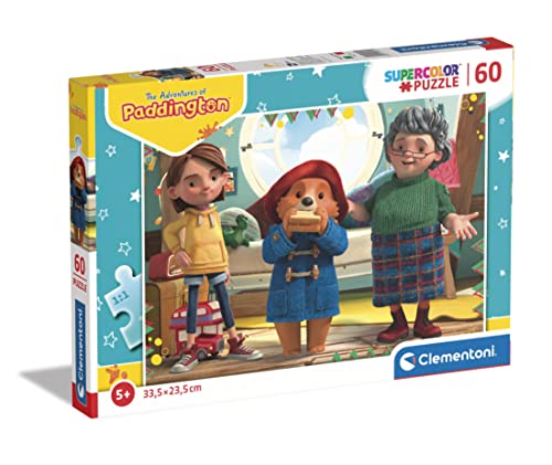 Clementoni - 26113 - Supercolor Puzzle Paddington - Puzzle Mit 60 Teile - Puzzle Für Kinder Ab 5 Jahren, Made In Italy von Clementoni