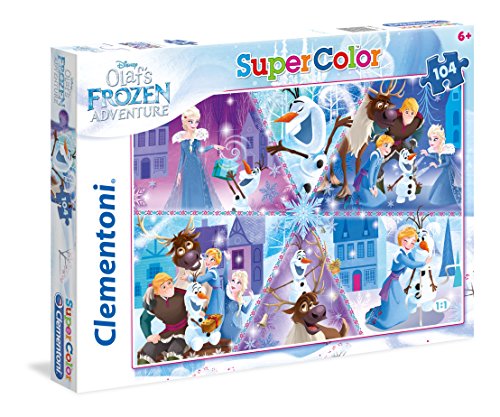 Clementoni 27094 "Olaf's Frozen Adventure Puzzle, 104 Teile von Clementoni