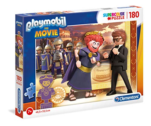 Supercolor Puzzle - Playmobil The Movie - 180 Teile, Puzzle für Kinder von Clementoni