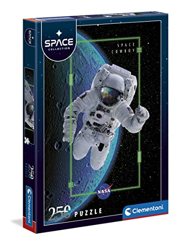 Clementoni - 29354 - Puzzle Space Collection - Astronaut - Puzzle 250 Teile Ab 7 Jahren, buntes Kinderpuzzle mit besonderer Leuchtkraft & Farbintensität, Geschicklichkeitsspiel für Kinder von Clementoni