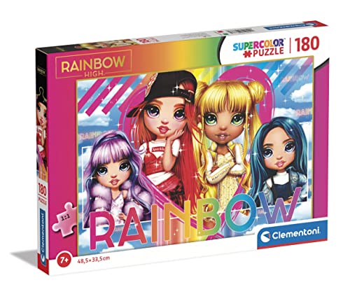 Clementoni - 29776 - Supercolor Puzzle Rainbow High - Puzzle Mit 180 Teile - Puzzle Für Kinder Ab 7 Jahren, Made In Italy von Clementoni