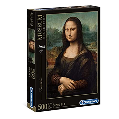 Clementoni 30363 Leonardo – Mona Lisa – Puzzle 500 Teile, Geschicklichkeitsspiel für die ganze Familie, Erwachsenenpuzzle ab 14 Jahren von Clementoni