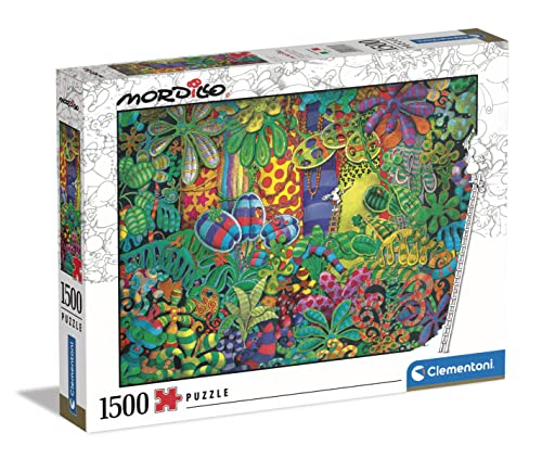 Clementoni - 31657 - Puzzle Mordillo, Puzzle 1500 Teile Für Erwachsene Und Kinder 10 Jahren, Geschicklichkeitsspiel Für Die Ganze Familie von Clementoni