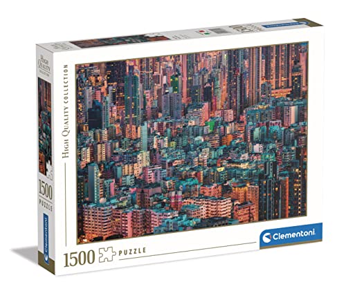 Clementoni 31692 Collection-The Hive, Hong Kong, Puzzle 1500 Teile Für Erwachsene Und Kinder 10 Jahren, Geschicklichkeitsspiel Für Die Ganze Familie, Mehrfarbig von Clementoni