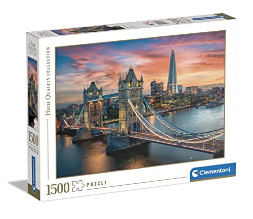 Clementoni - 31694 Collection - London Twilight, Puzzle 1500 Teile Für Erwachsene Und Kinder 10 Jahren, Geschicklichkeitsspiel Für Die Ganze Familie von Clementoni