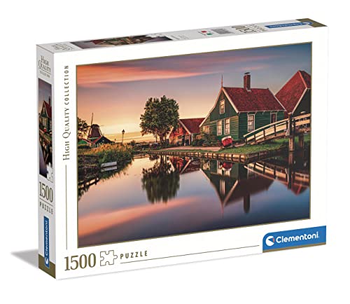 Clementoni - 31696 Collection - Zaanse Schans, Puzzle 1500 Teile Für Erwachsene Und Kinder 10 Jahren, Geschicklichkeitsspiel Für Die Ganze Familie von Clementoni