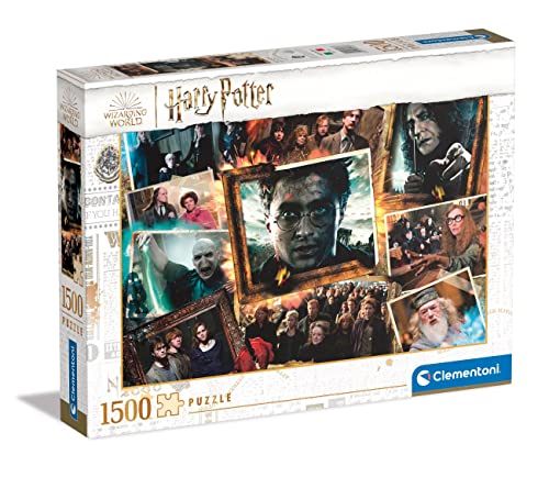 Clementoni - 31697 - Puzzle Harry Potter, Puzzle 1500 Teile Für Erwachsene Und Kinder 10 Jahren, Geschicklichkeitsspiel Für Die Ganze Familie von Clementoni