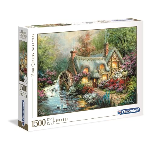 Clementoni 31812 Ländliches Idyll – Puzzle 1500 Teile ab 9 Jahren, buntes Erwachsenenpuzzle mit kräftigen Farben, Geschicklichkeitsspiel für die ganze Familie, schöne Geschenkidee von Clementoni