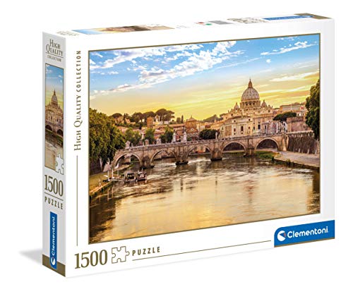 Clementoni 31819 Rom – Puzzle 1500 Teile ab 9 Jahren, buntes Erwachsenenpuzzle mit kräftigen Farben, Geschicklichkeitsspiel für die ganze Familie, schöne Geschenkidee von Clementoni