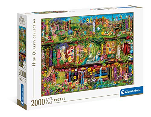 Clementoni 32567 Das Garten-Regal – Puzzle 2000 Teile, Geschicklichkeitsspiel für die ganze Familie, farbenfrohes Legespiel, Erwachsenenpuzzle ab 10 Jahren von Clementoni