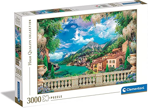 Clementoni 33553 Collection-Lush Terrace On Lake, Puzzle 3000 Teile Für Erwachsene Und Kinder 10 Jahren, Geschicklichkeitsspiel Für Die Ganze Familie von Clementoni