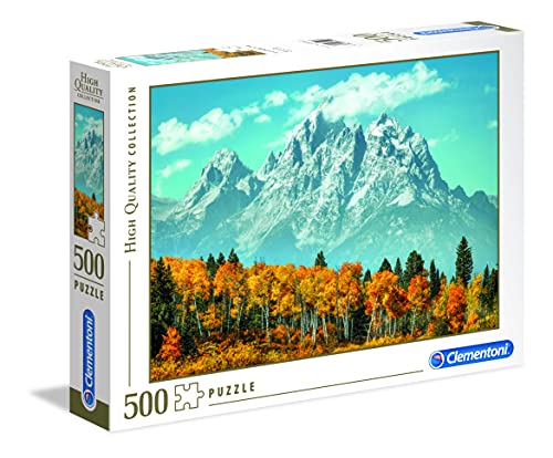 Clementoni 35034 Grand Teton im Herbst Puzzle 500 Teile ab 9 Jahren, buntes Erwachsenenpuzzle mit kräftigen Farben, Geschicklichkeitsspiel für die ganze Familie, schöne Geschenkidee 6 von Clementoni