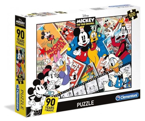 Clementoni 35061 Disney Mickey 90 Years of Magic Puzzle, 500 Teile von Clementoni