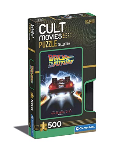 Clementoni - 35110 - Cult Movies Back to The Future - Puzzle 500 Teile ab 14 Jahren, Erwachsenenpuzzle mit Wimmelbild, Geschicklichkeitsspiel für die ganze Familie von Clementoni