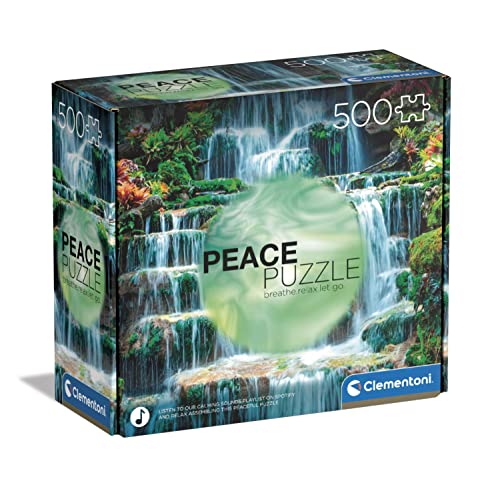 Clementoni - 35117 - Peace Puzzle - The Flow - Puzzle 500 Teile ab 14 Jahren, Erwachsenenpuzzle mit Wimmelbild, Geschicklichkeitsspiel für die ganze Familie von Clementoni