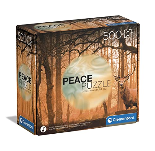 Clementoni - 35118 - Peace Puzzle - Rustling Silence - Puzzle 500 Teile ab 14 Jahren, Erwachsenenpuzzle mit Wimmelbild, Geschicklichkeitsspiel für die ganze Familie von Clementoni