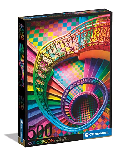 Clementoni - 35132 - Puzzle Colorboom - Stairs, Puzzle 500 Teile Für Erwachsene Und Kinder 14 Jahren, Geschicklichkeitsspiel Für Die Ganze Familie von Clementoni