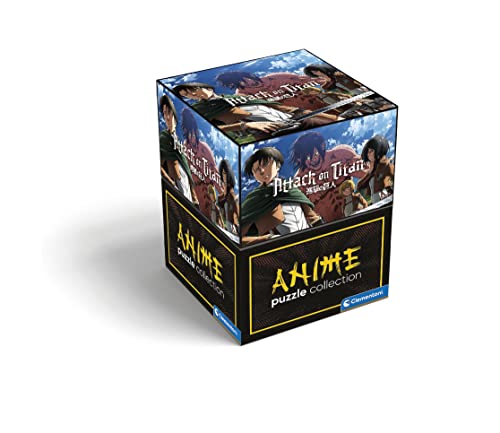 Clementoni Attack on Titan Puzzle 500 Teile - Legespiel für Manga & Anime Fans - Geschenk für Kinder ab 14 Jahren & Erwachsene, 35139, Gray, Black, Green von Clementoni