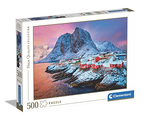 Clementoni - 35144 Collection - Hamnøy Village, Puzzle 500 Teile Für Erwachsene Und Kinder 14 Jahren, Geschicklichkeitsspiel Für Die Ganze Familie von Clementoni