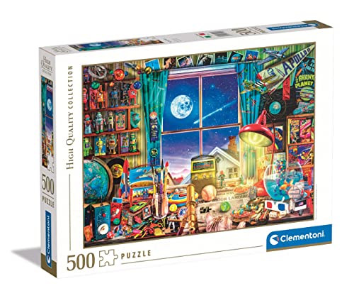 Clementoni - 35148 Collection - to The Moon, Puzzle 500 Teile Für Erwachsene Und Kinder 14 Jahren, Geschicklichkeitsspiel Für Die Ganze Familie von Clementoni