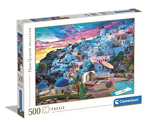 Clementoni - 35149 Collection - Greece View, Puzzle 500 Teile Für Erwachsene Und Kinder 14 Jahren, Geschicklichkeitsspiel Für Die Ganze Familie von Clementoni