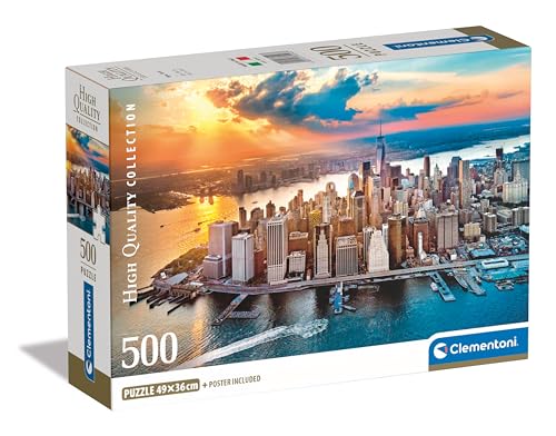 Clementoni New York Puzzle 500 Teile Erwachsene - USA Puzzle Erwachsene in 49 x 36 cm - Puzzle Erwachsene anspruchsvoll von Clementoni 35543 von Clementoni