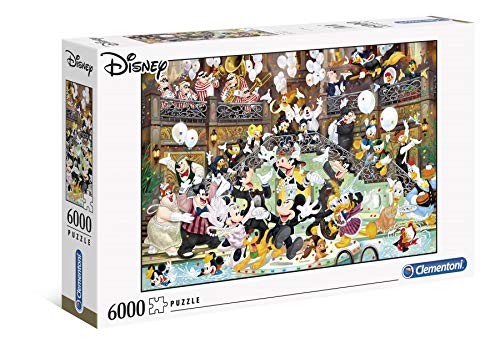 Clementoni 36525 Disney Gala – Puzzle 6000 Teile, Geschicklichkeitsspiel für die ganze Familie, farbenfrohes Legespiel, Erwachsenenpuzzle ab 10 Jahren von Clementoni