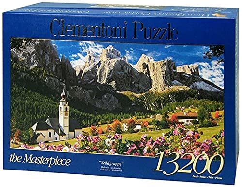 Clementoni 38007 Sellagruppe Dolomiten – Puzzle 13200 Teile, Geschicklichkeitsspiel für die ganze Familie, Erwachsenenpuzzle ab 14 Jahren von Clementoni