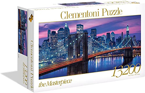 Clementoni 38009 New York - Puzzle 13200 Teile, Geschicklichkeitsspiel für die ganze Familie, farbenfrohes Legespiel, Erwachsenenpuzzle ab 9 Jahren, Mehrfarbig, 50.9 x 31.5 x 10 von Clementoni