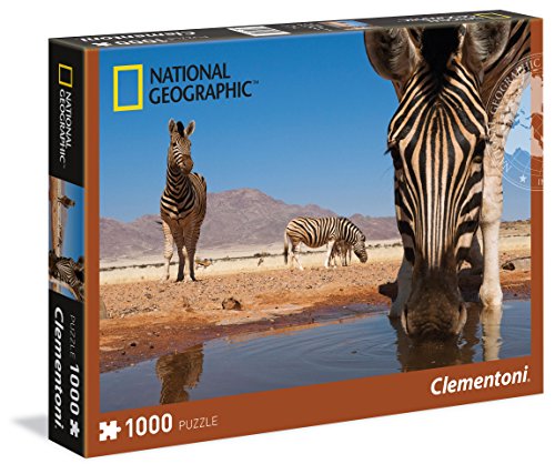 Clementoni 39356.5 - National Geographic 1000 T Zebra, Puzzle von Clementoni