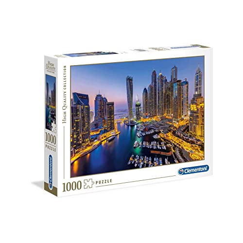 Clementoni Dubai Puzzle 1000 Teile, Geschicklichkeitsspiel für die ganze Familie, buntes Legespiel, Erwachsenenpuzzle ab 14 Jahren 39381.7 Mehrfarbig von Clementoni