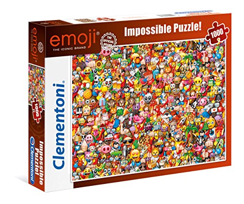 Clementoni 39388 EMOJI – 1000 Teile, Impossible Puzzle, Geschicklichkeitsspiel für die ganze Familie, farbenfrohes Legespiel, Erwachsenenpuzzle ab 14 Jahren, 6 von Clementoni