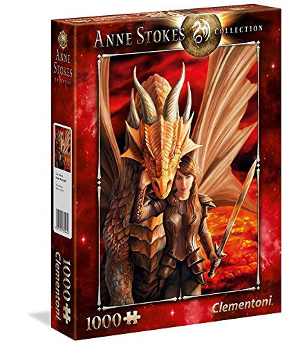 Clementoni 39464 Innere Stärke – Puzzle 1000 Teile, Anne Stokes Collection, herausforderndes Geschicklichkeitsspiel für die ganze Familie, Erwachsenenpuzzle ab 9 Jahren von Clementoni