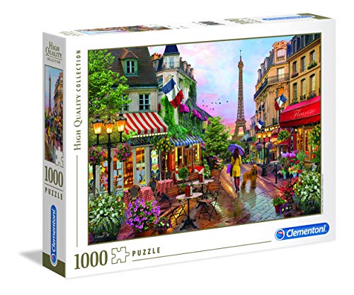 Clementoni 39482 Blumen in Paris – Puzzle 1000 Teile, Geschicklichkeitsspiel für die ganze Familie, buntes Legespiel, Erwachsenenpuzzle ab 14 Jahren von Clementoni