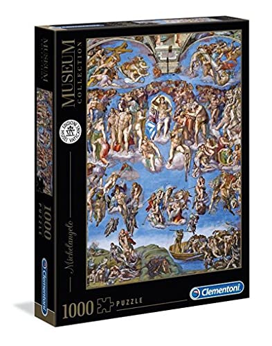 Clementoni 39497 Michelangelo – Das jüngste Gericht – Puzzle 1000 Teile, Museum Collection, Geschicklichkeitsspiel für die ganze Familie, Erwachsenenpuzzle ab 14 Jahren von Clementoni