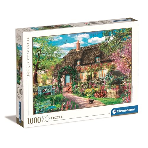Clementoni 39520 Das alte Cottage – Puzzle 1000 Teile, Geschicklichkeitsspiel für die ganze Familie, buntes Legespiel, Erwachsenenpuzzle ab 14 Jahren von Clementoni