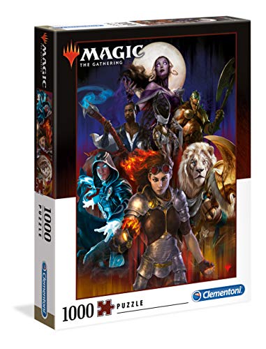 Clementoni 39563 Magic The Gathering – Puzzle 1000 Teile ab 9 Jahren, buntes Erwachsenenpuzzle mit kräftigen Farben, Geschicklichkeitsspiel für die ganze Familie, schöne Geschenkidee von Clementoni