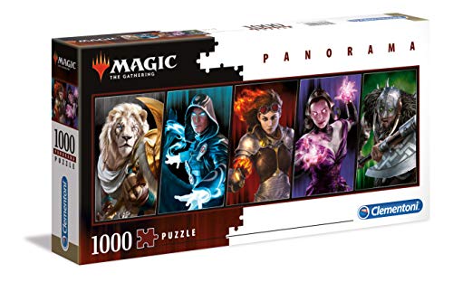 Clementoni 39565 Panorama Magic The Gathering – Puzzle 1000 Teile ab 9 Jahren, Erwachsenenpuzzle mit Panoramabild, Geschicklichkeitsspiel für die ganze Familie, ideal als Wandbild von Clementoni