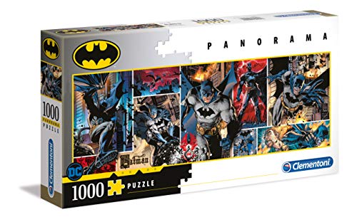 Clementoni 39574 Batman – Puzzle 1000 Teile, Panorama Puzzle, farbenfrohes Legespiel für die ganze Familie, Erwachsenenpuzzle ab 9 Jahren von Clementoni