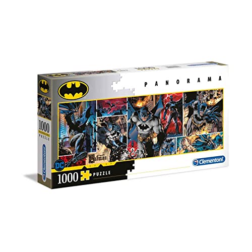 Clementoni 39574 Batman – Puzzle 1000 Teile, Panorama Puzzle, farbenfrohes Legespiel für die ganze Familie, Erwachsenenpuzzle ab 9 Jahren von Clementoni