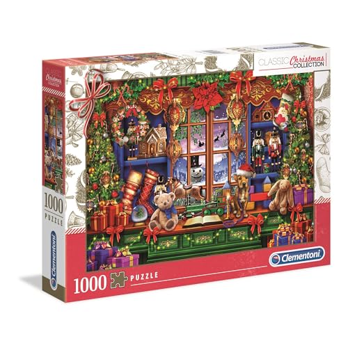 Clementoni 39581 Christmas Collection – Puzzle 1000 Teile ab 9 Jahren, buntes Erwachsenenpuzzle mit kräftigen Farben, Geschicklichkeitsspiel für die ganze Familie, schöne Geschenkidee von Clementoni