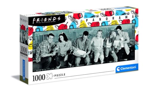 Clementoni 39588 Panorama Friends – Puzzle 1000 Teile ab 9 Jahren, Erwachsenenpuzzle mit Panoramabild, Geschicklichkeitsspiel für die ganze Familie, ideal als Wandbild von Clementoni