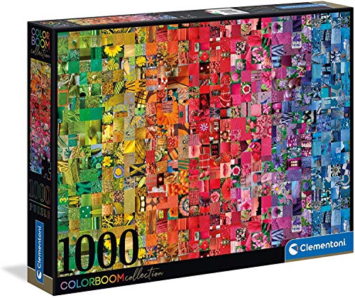 Clementoni 39595 Collage – Puzzle 1000 Teile, Colorboom Collection, Geschicklichkeitsspiel für die ganze Familie, Erwachsenenpuzzle ab 14 Jahren von Clementoni