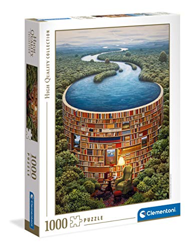 Clementoni 39603 Bibliodame – Puzzle 1000 Teile ab 9 Jahren, buntes Erwachsenenpuzzle mit kräftigen Farben, Geschicklichkeitsspiel für die ganze Familie, schöne Geschenkidee von Clementoni