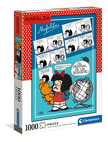 Clementoni - 39628 - Puzzle Mafalda - 1000 Teile Für Erwachsene Und Kinder Ab 10 Jahre, Geschicklichkeitsspiel Für Die Ganze Familie von Clementoni