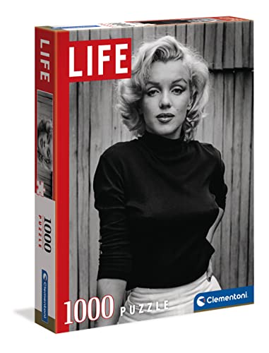 Clementoni 39632 Life Magazine 1000 Teile Schwarz Weiß-Legespiel Geschicklichkeitsspiel für die ganze Familie Erwachsenenpuzzle ab 10 Jahren Puzzle Erwachsene One Size Marilyn Monroe von Clementoni