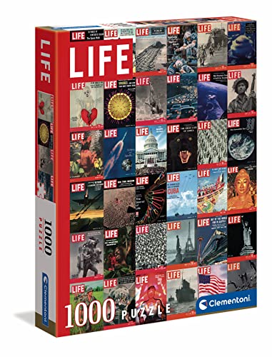 Clementoni 39636 Life Magazine-Cover 1000 Teile-Made in Italy, Legespiel, Geschicklichkeitsspiel für die ganze Familie, Erwachsenenpuzzle ab 10 Jahren, Puzzle Erwachsene, One Size Covers von Clementoni