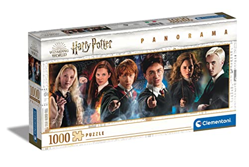 Clementoni 39639 Harry Potter Panorama Puzzle, 1000 Teile, für Erwachsene und Kinder ab 14 Jahre, Schwarz von Clementoni