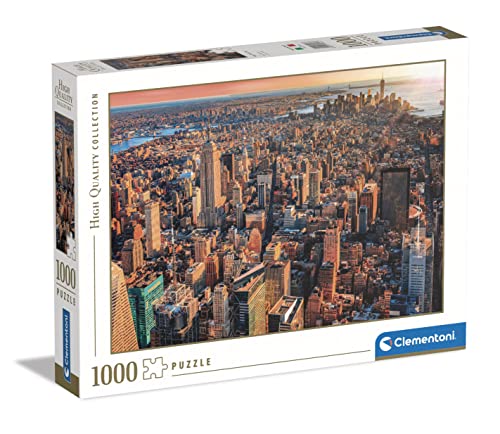 Clementoni - 39646 Collection Puzzle - New York City - Puzzle 1000 Teile ab 10 Jahren, Erwachsenenpuzzle mit Wimmelbild, Geschicklichkeitsspiel für die ganze Familie von Clementoni